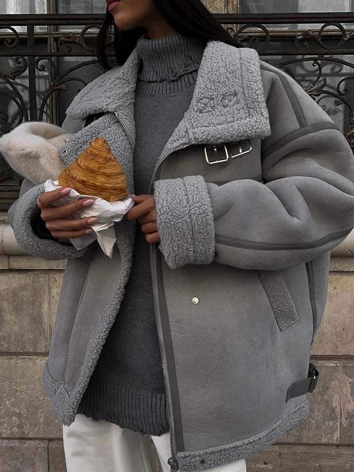 Leona | Luxury Shearling Jacket - winter comfort