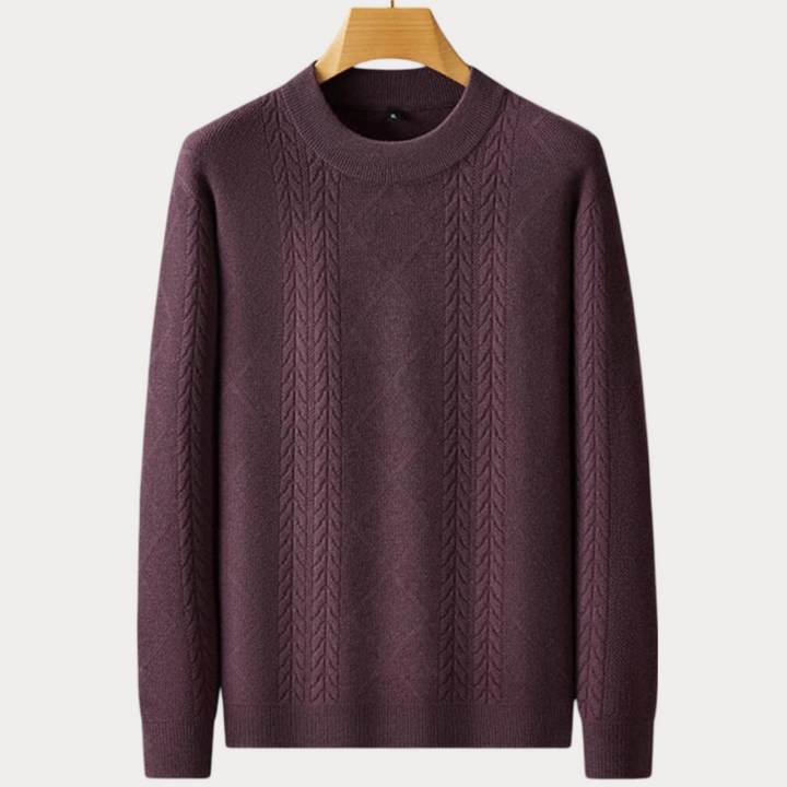 Round neck sweater for men
