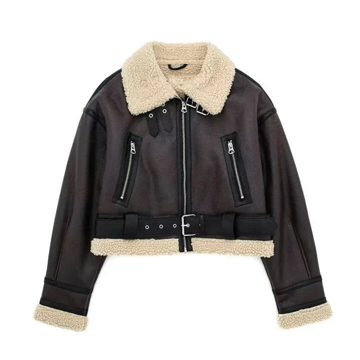 Zennara | Elegant and stylish outerwear jacket with belt