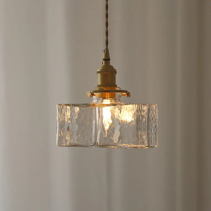 Fatima - Modern retro hanging lamp made of glass