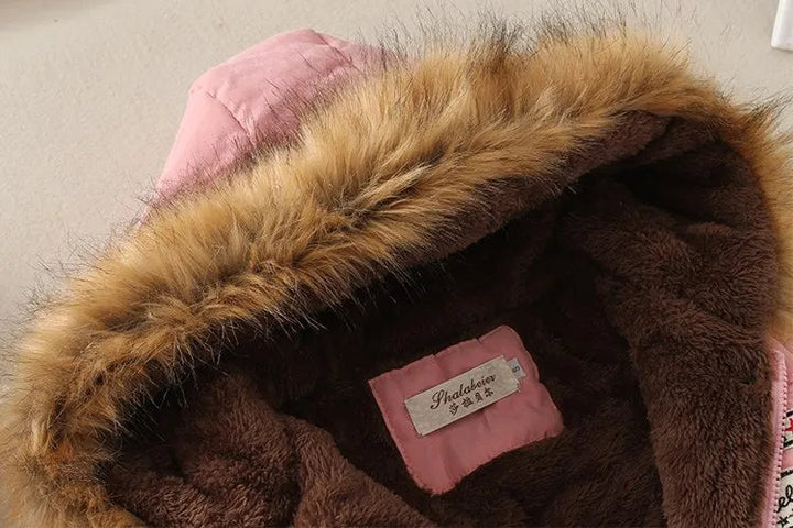 Amarise | Women's hooded parka with fleece lining and pockets