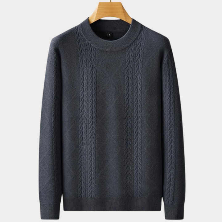 Round neck sweater for men