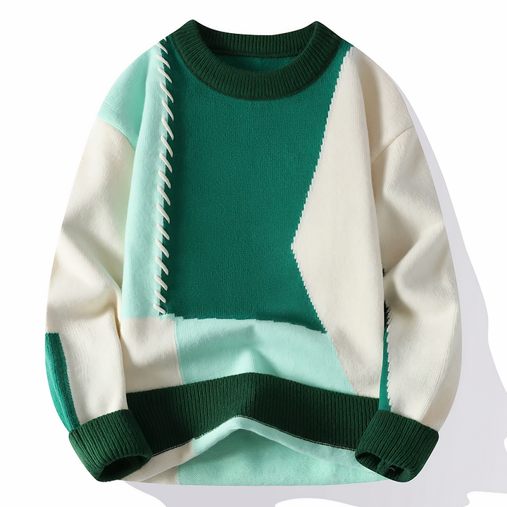 Rowan | Patchwork sweater for men