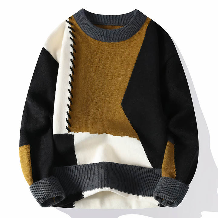 Rowan | Patchwork sweater for men