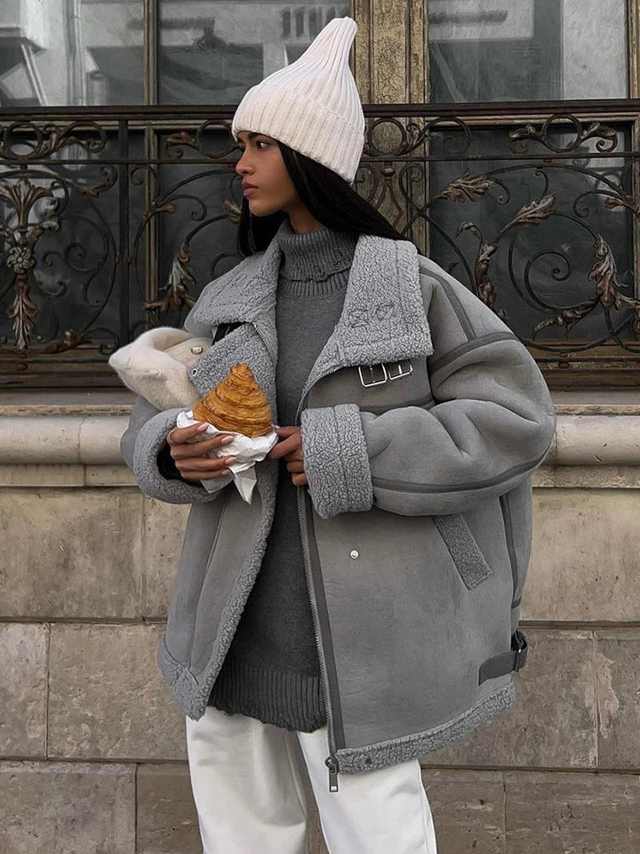Leona | Luxury Shearling Jacket - winter comfort