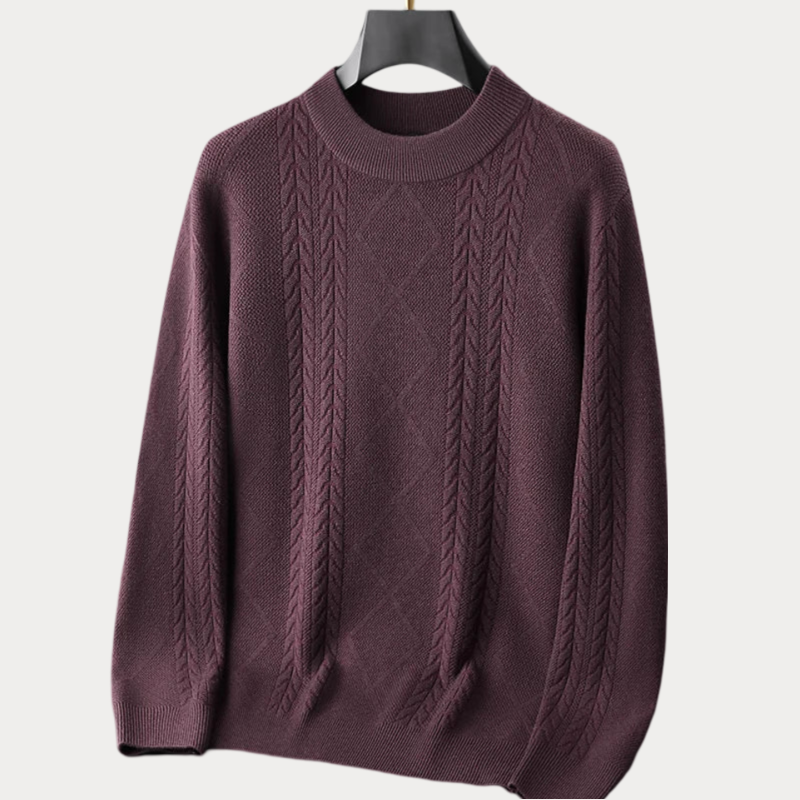Round neck sweater for men