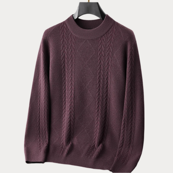 Round neck sweater for men