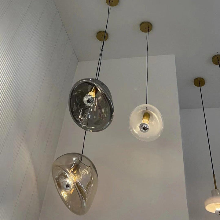 Hanging water drop pendant light 