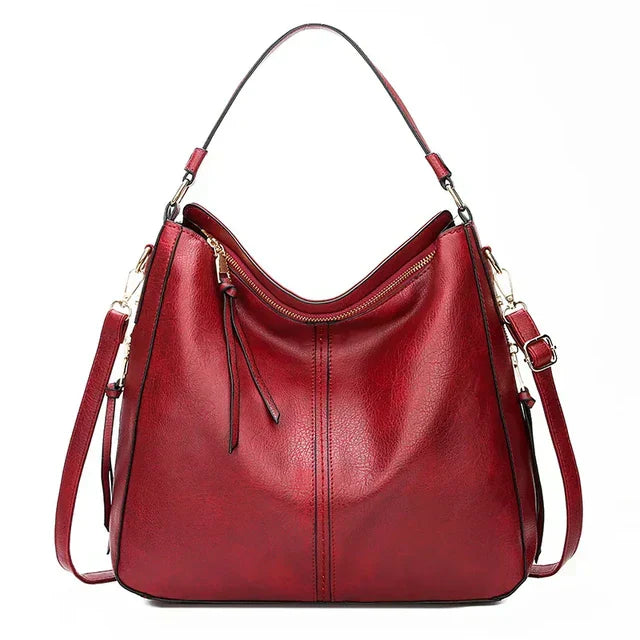 Freya | Elegant leather tote bag with large capacity 