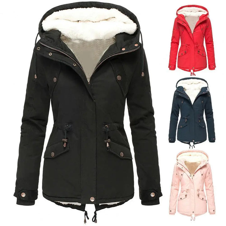 Eliza | Comfortable winter coat with adjustable waist and hood