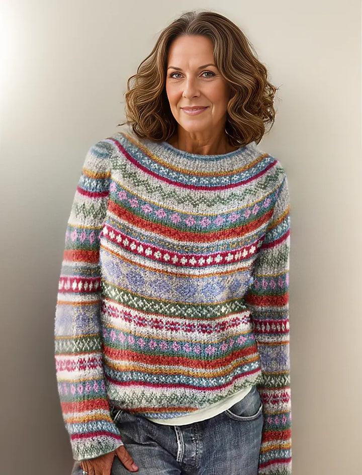 Veda | Cozy, fashionable sweater in contrasting colors