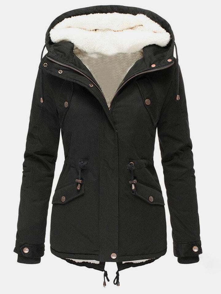 Eliza | Comfortable winter coat with adjustable waist and hood