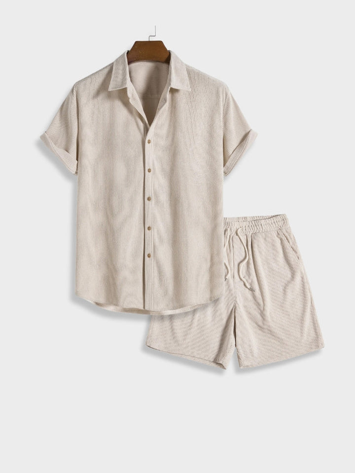 Travis - Button-up corduroy summer set