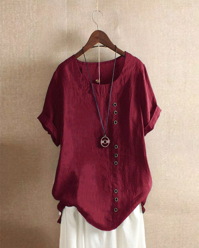 Talia | Short-sleeved blouse for women