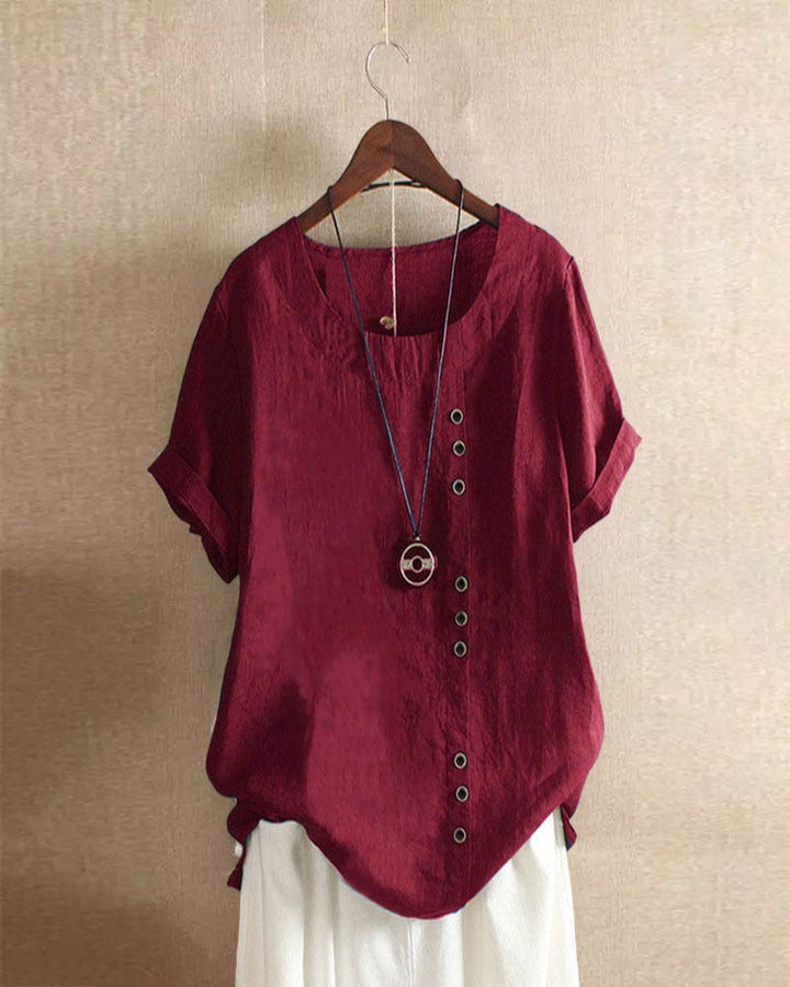 Talia | Short-sleeved blouse for women