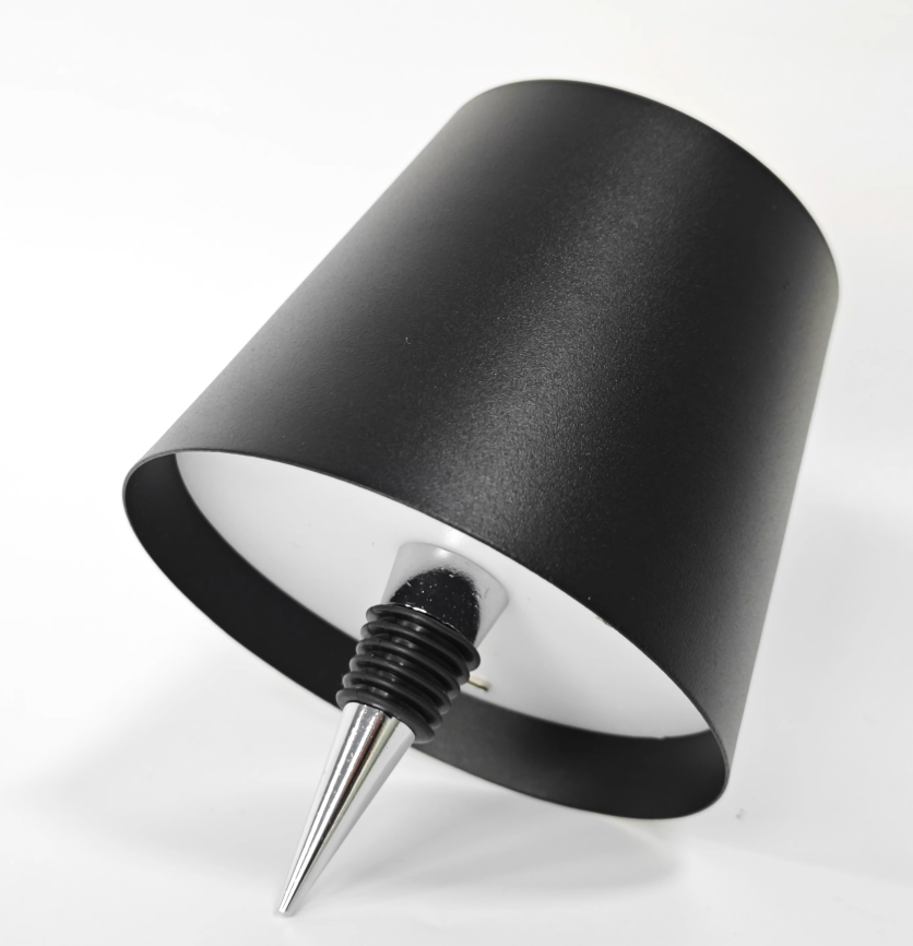 DIY rechargeable wine bottle table lamp head