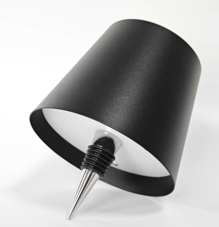 DIY rechargeable wine bottle table lamp head