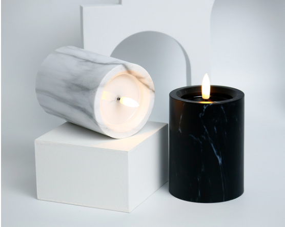Candlylight™ | Set of 3 LED Marble Candle Lights 