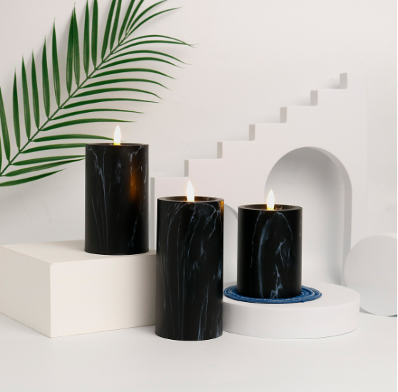 Candlylight™ | Set of 3 LED Marble Candle Lights 