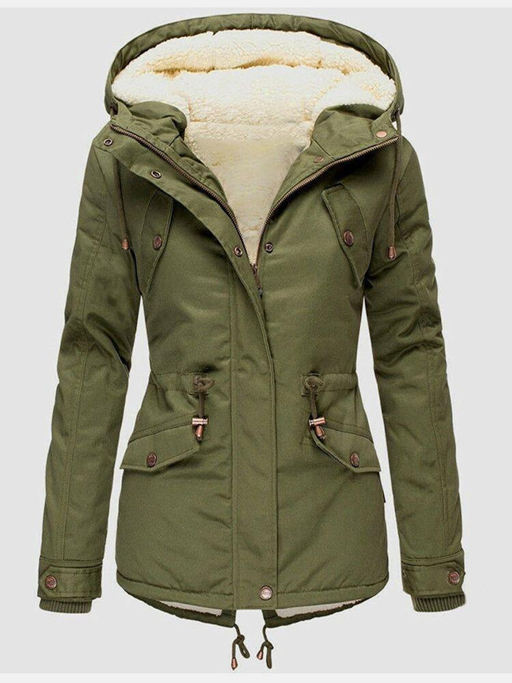 Eliza | Comfortable winter coat with adjustable waist and hood