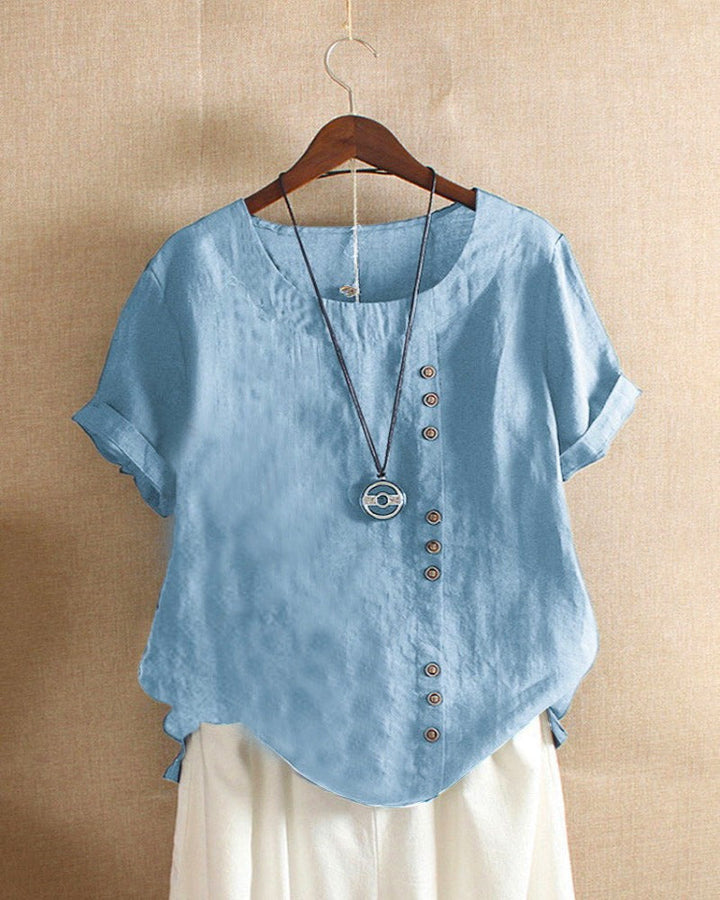 Talia | Short-sleeved blouse for women