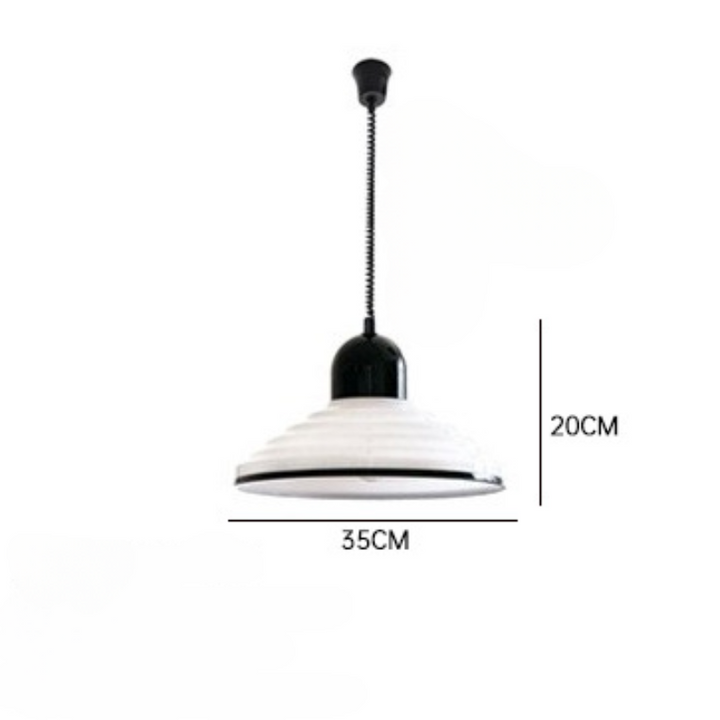 French Cream Wind Glass Pendant Light