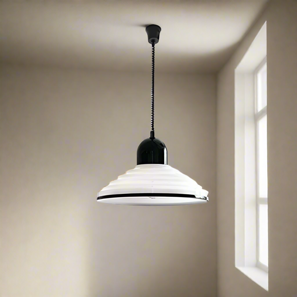 French Cream Wind Glass Pendant Light