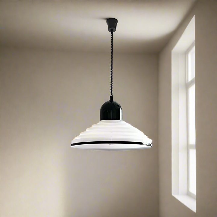 French Cream Wind Glass Pendant Light