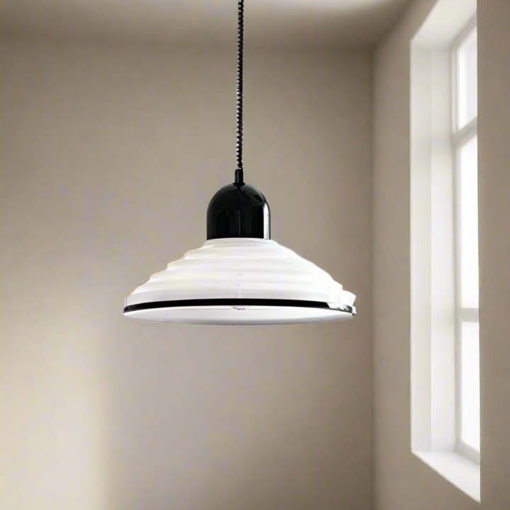 French Cream Wind Glass Pendant Light