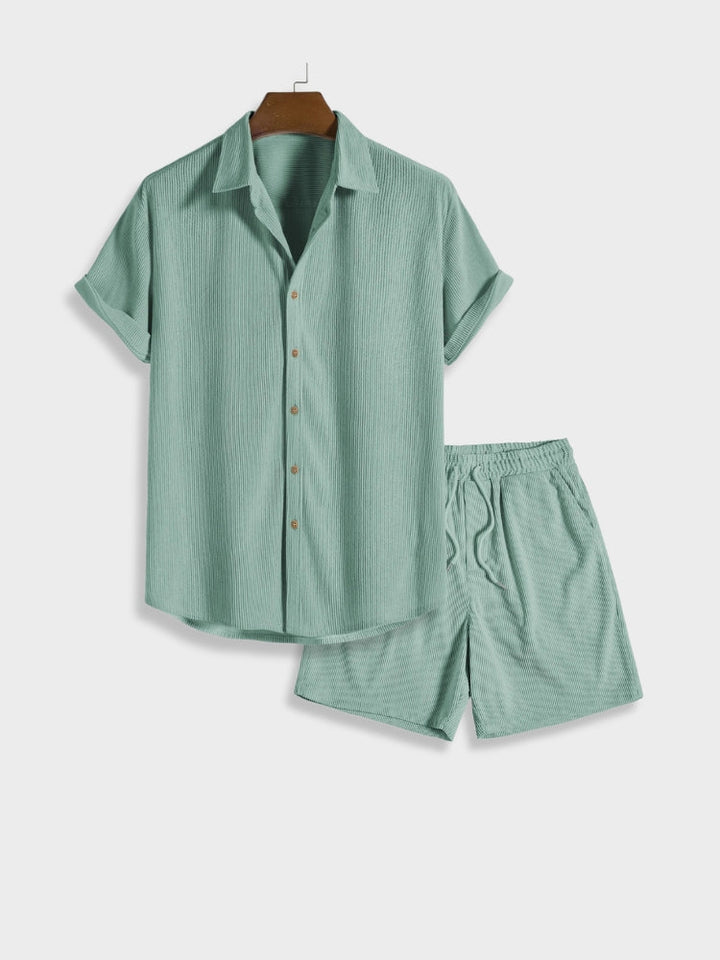 Travis - Button-up corduroy summer set