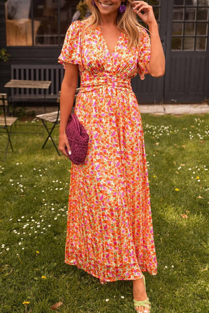 Francisca | Long V-neck dress for women 