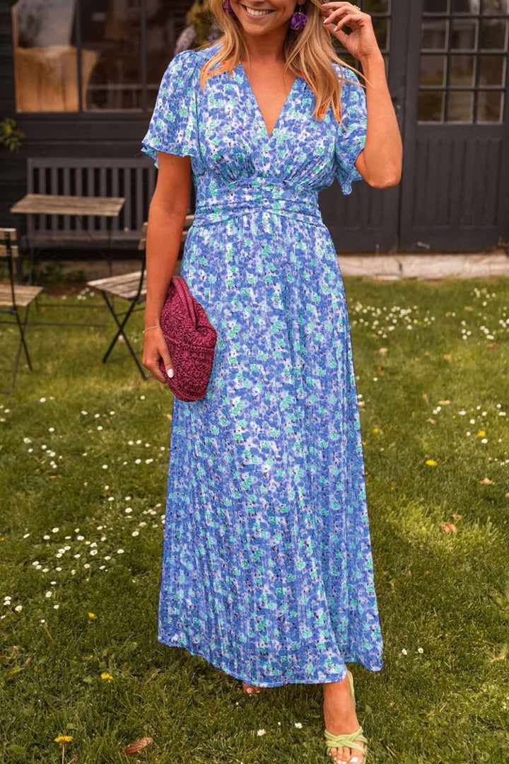 Francisca | Long V-neck dress for women 