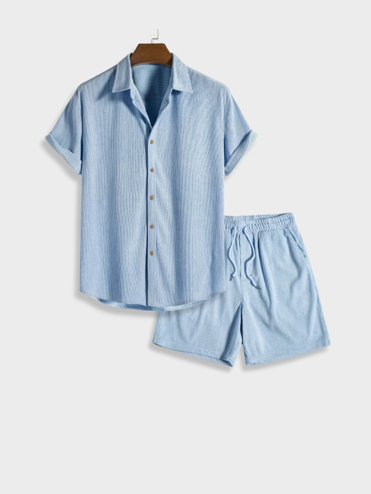 Travis - Button-up corduroy summer set
