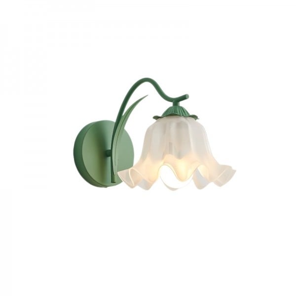 French retro garden flower wall lamp