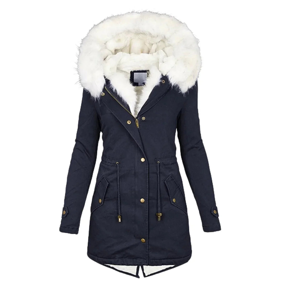 Savannah | Fashion, long and lined winter coat 