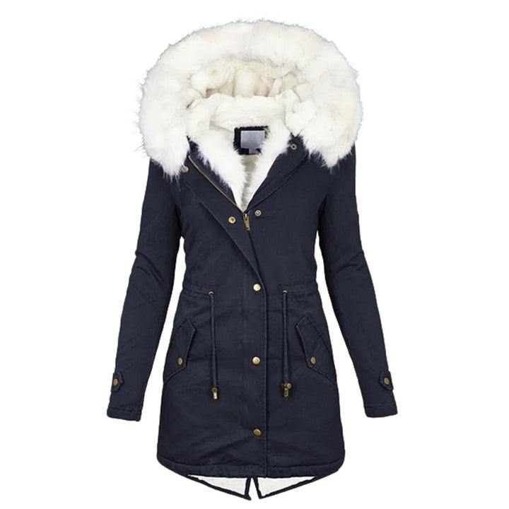 Savannah | Fashion, long and lined winter coat 