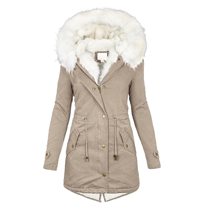 Savannah | Fashion, long and lined winter coat 