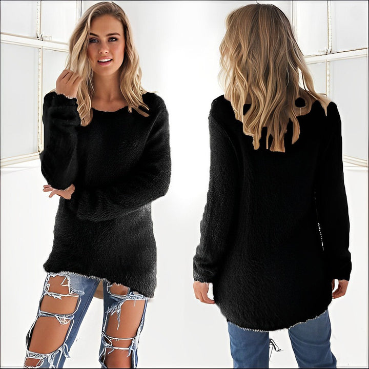 Phoebe | Casual long-sleeved O-neck sweater 