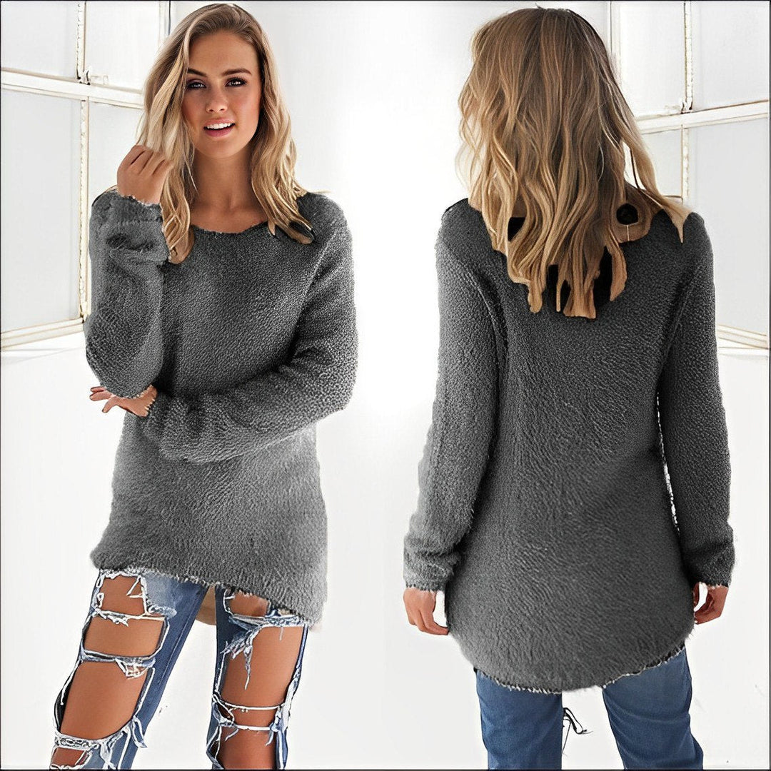 Phoebe | Casual long-sleeved O-neck sweater 