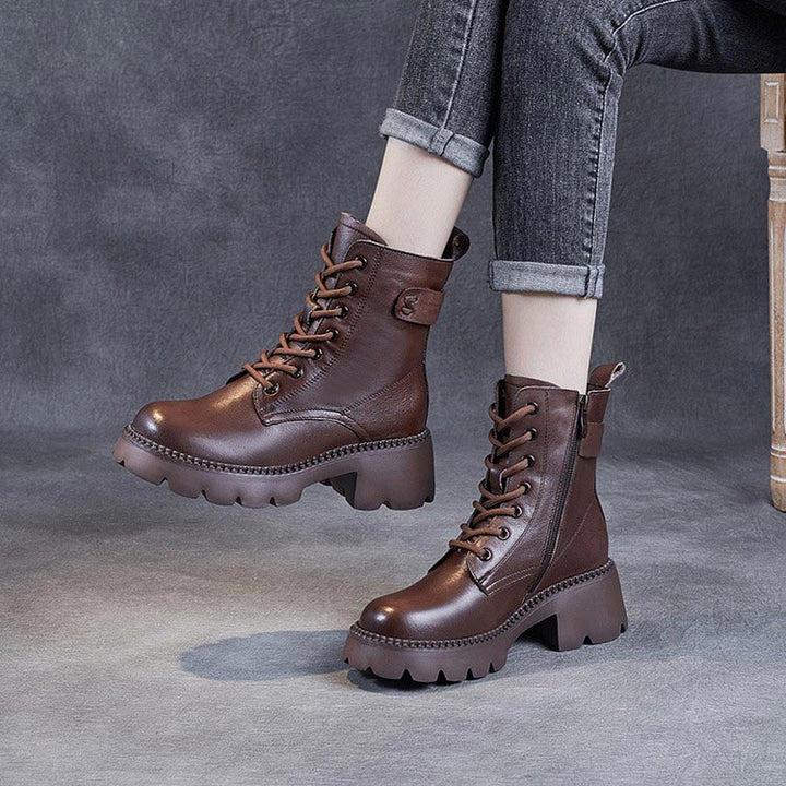 Holly | Stylish orthopedic leather boots
