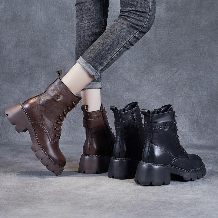 Holly | Stylish orthopedic leather boots