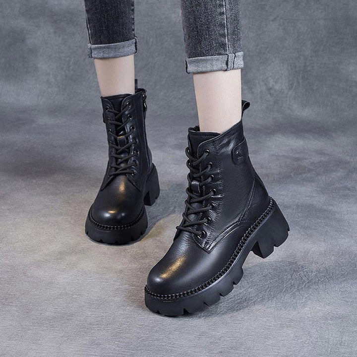 Holly | Stylish orthopedic leather boots