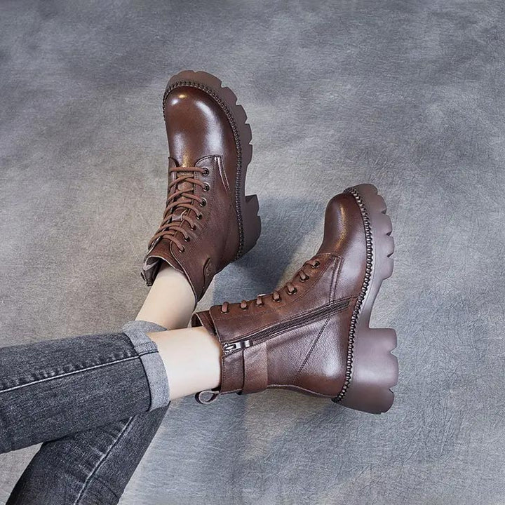 Holly | Stylish orthopedic leather boots