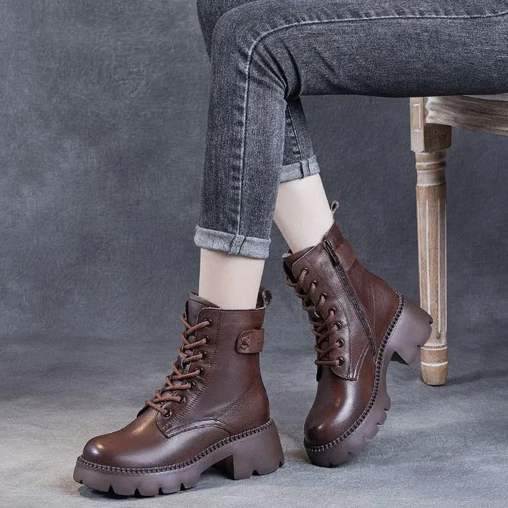 Holly | Stylish orthopedic leather boots