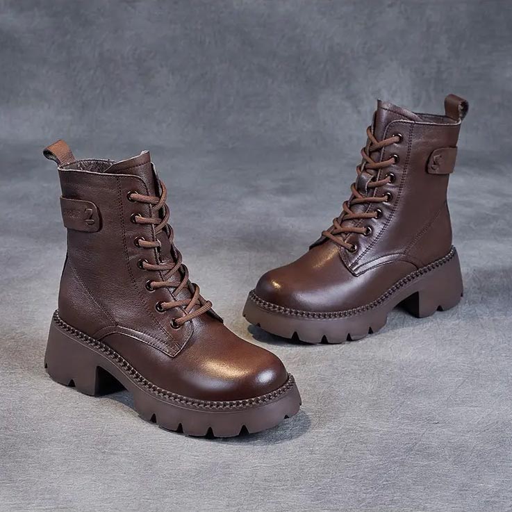 Holly | Stylish orthopedic leather boots
