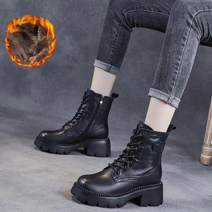 Holly | Stylish orthopedic leather boots