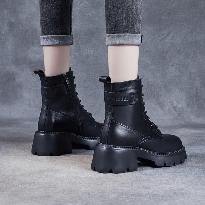 Holly | Stylish orthopedic leather boots