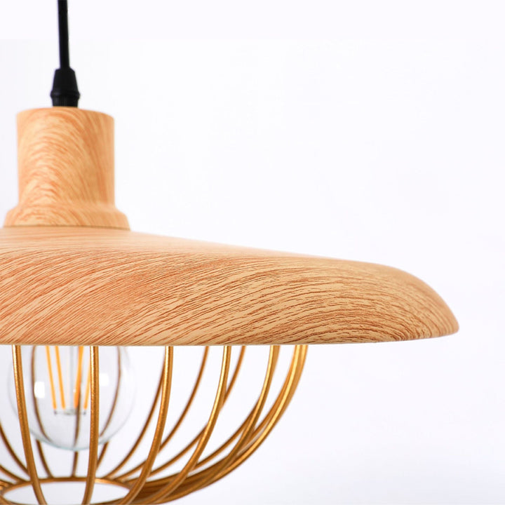 Imitation wood grain pendant lights
