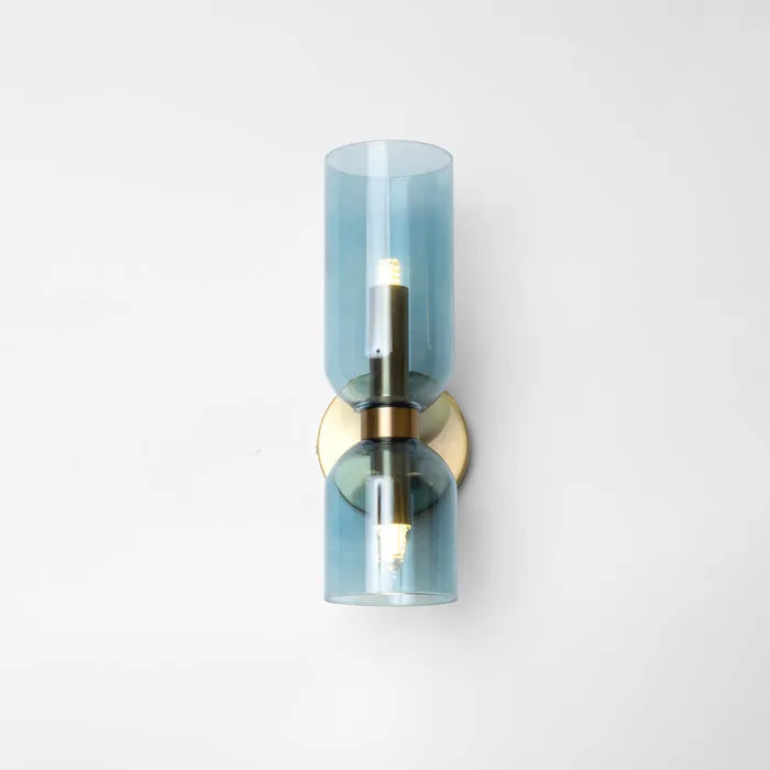 Double Head Glass Wall Light LED Sconce