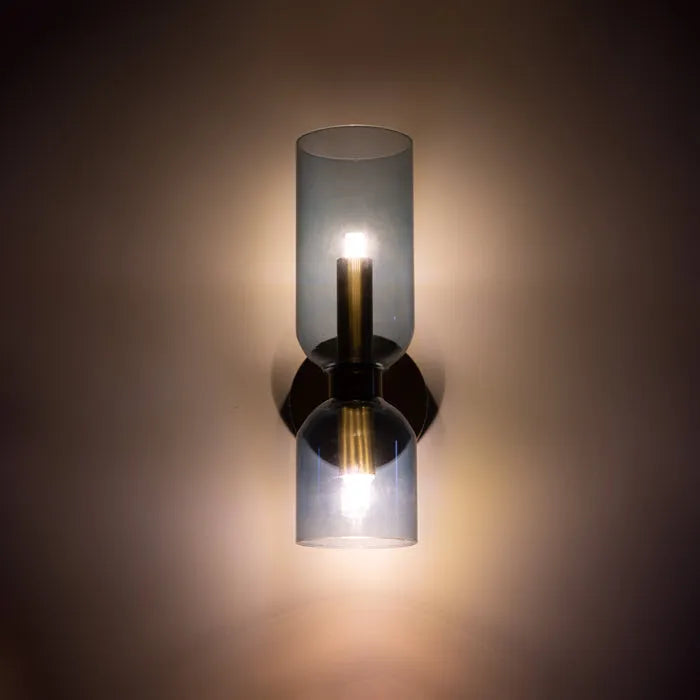 Double Head Glass Wall Light LED Sconce